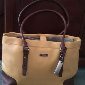 Tumi Laptop Tote Bag - Yellow